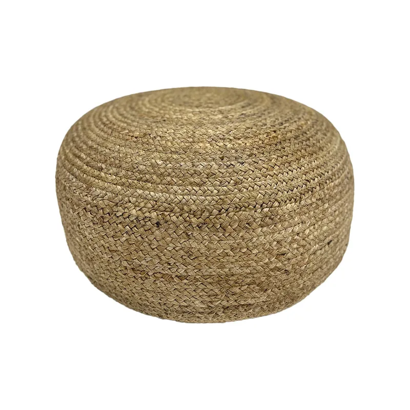 F-PF126-NT Ana handmade pouffe in natural jute 
