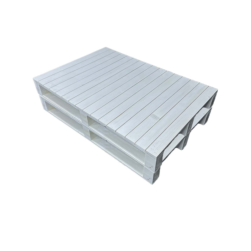 F-PP102-WH Type 2 Pallet table in white paint finish