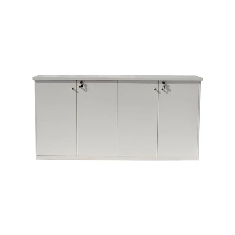 F-RC104-WH Type 4 reception counter in white with lockable cabinets