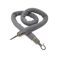 Velvet Rope - Light Grey / Silver ​​F-RP111-LG