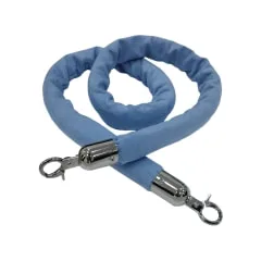 Velvet Rope - Light Blue / Silver F-RP116-LB