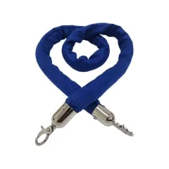 Suede Rope - Royal Blue + Silver F-RP116-RB