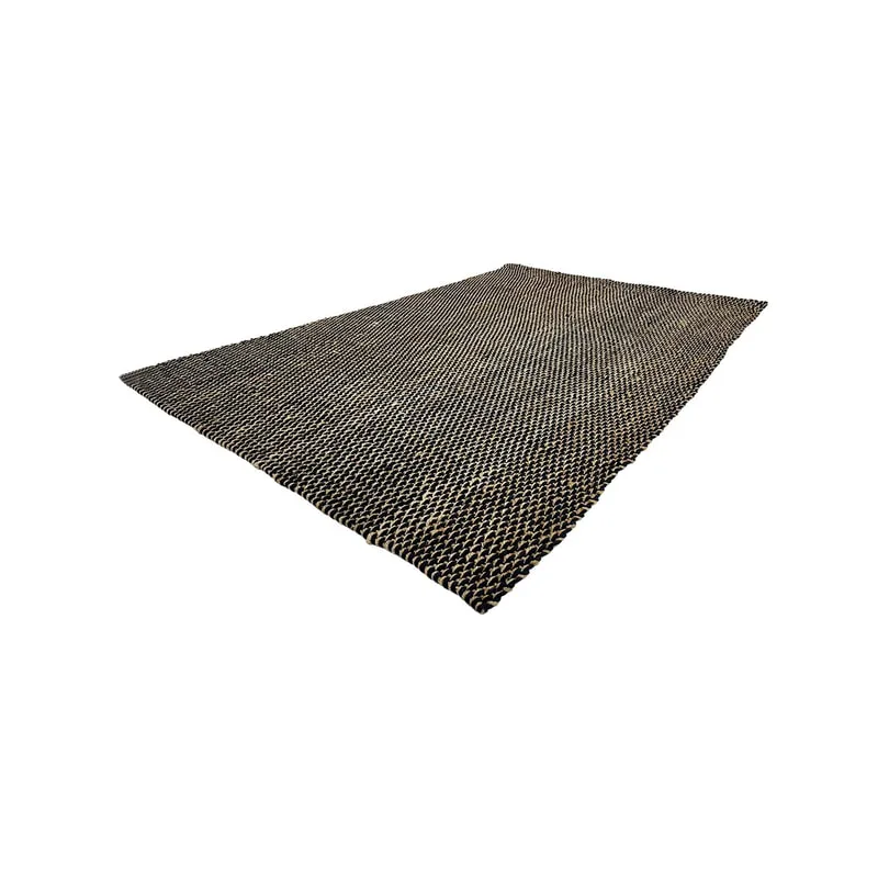F-RU101-NB - Ailey rug in natural and black colour jute
