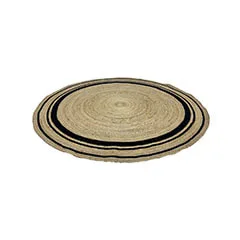 Lancaster Rug - Natural + Black   F-RU107-NB