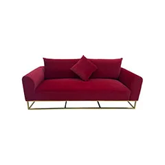  Empire Sofa - Dark Red ﻿F-SF126-DR