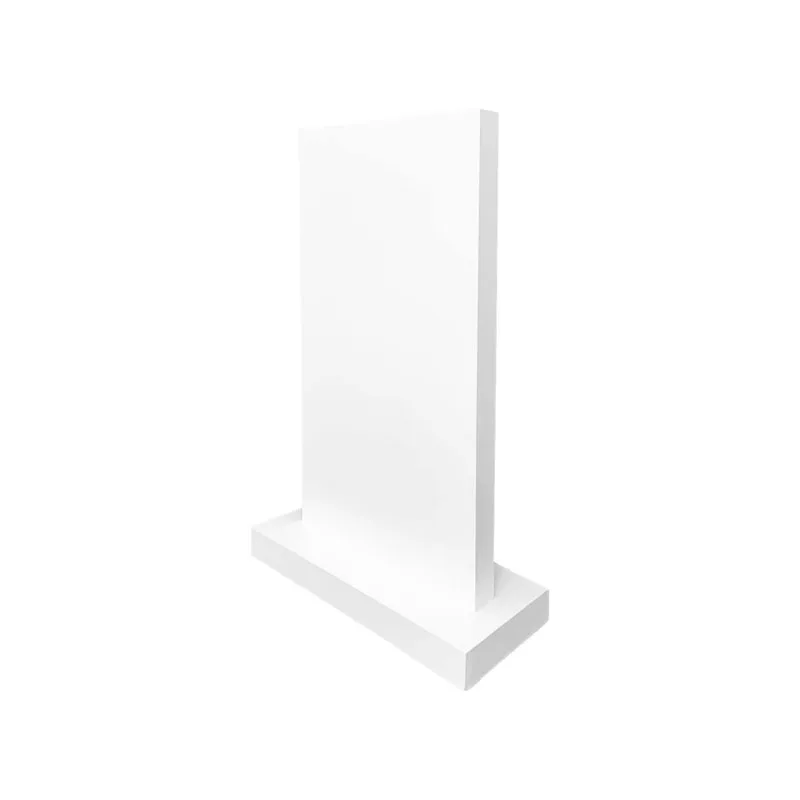 F-SG116-WH Type 16 signage in white paint finish with a small base 
