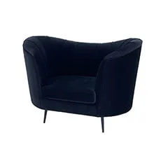 Monroe Single Sofa - Black F-SN104-BL