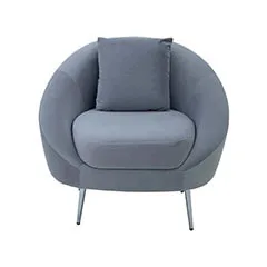 Orbit Single Sofa - Silver ​F-SN131-SI