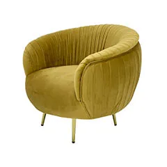Charley Single Sofa - Gold F-SN134-CG