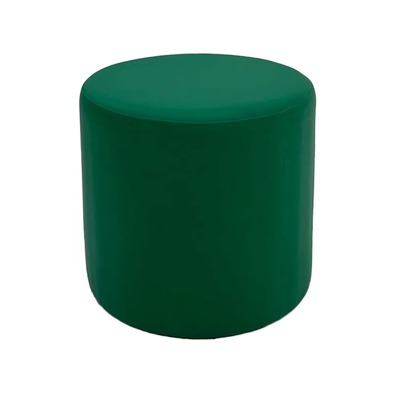F-ST101-GR Cosmo stool round in green leatherette