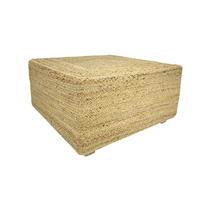 F-ST116-NT Levene jute stool in natural jute 