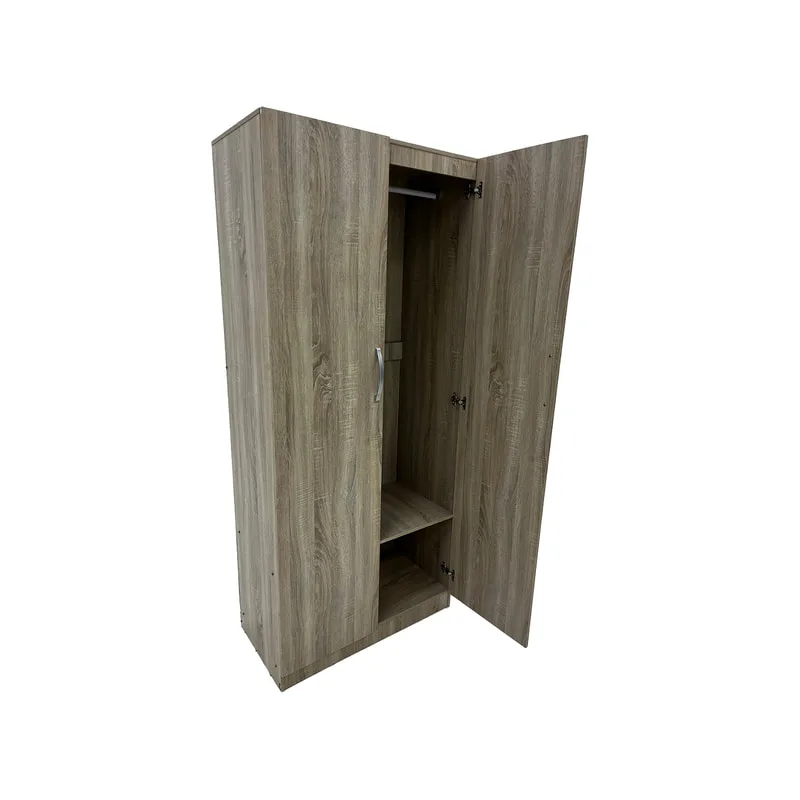 F-SU110-NT Type 10 Shelving closet unit with 2 door in natural wood