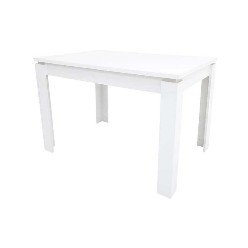 F-TA141-WH Starlock Rectangular Table with 4 seater capacity in white