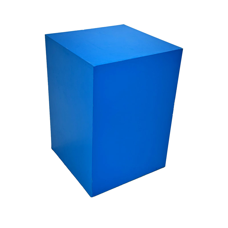 F-TP104-DB Type 4 table base plinth in dark blue