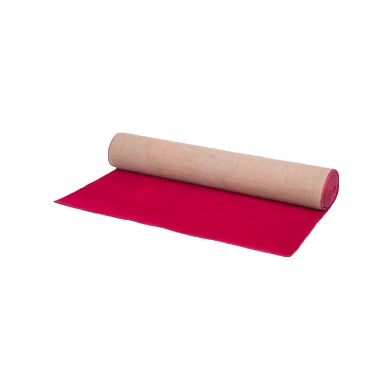 F-VC108-RE 30m long x 1.8m wide red VIP carpet with edging to all sides
