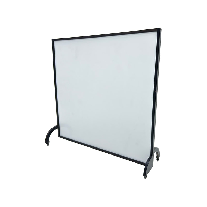 F-WB102-DW Type 2 white board with wheels