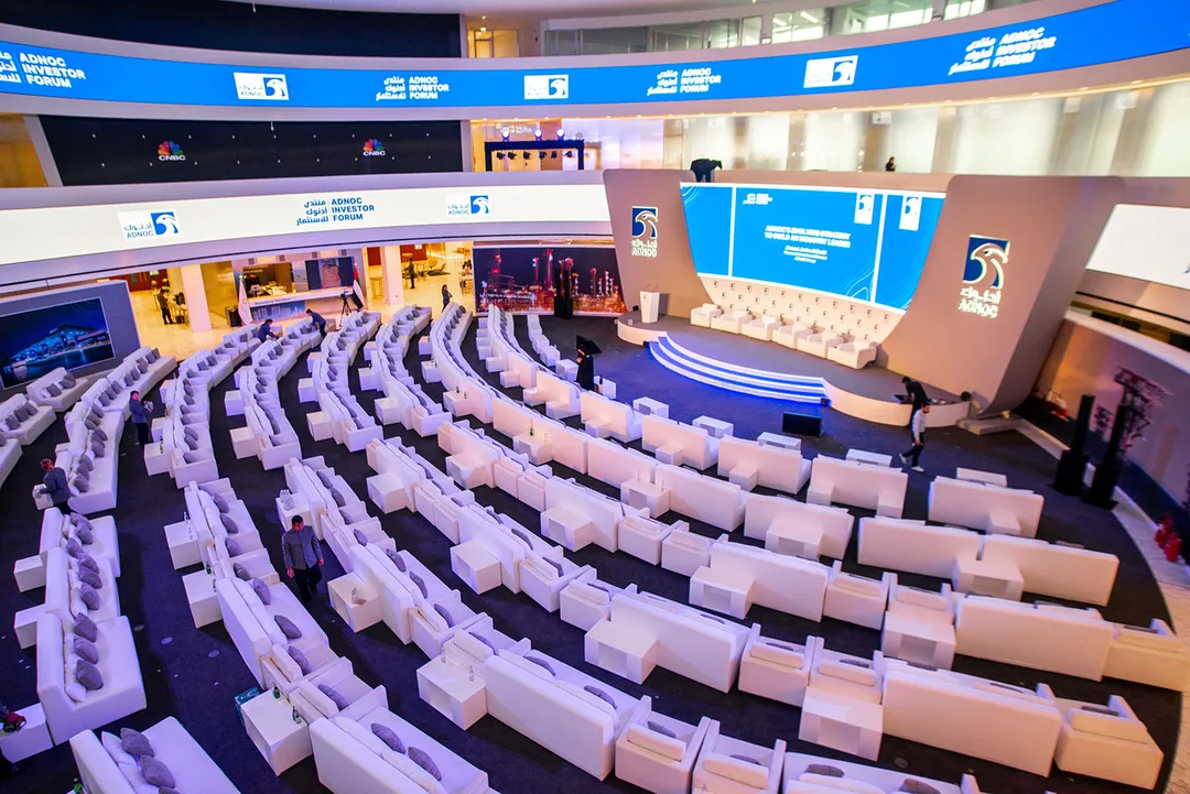 Contemporary hospitality furniture creating a premium event space in the UAE.